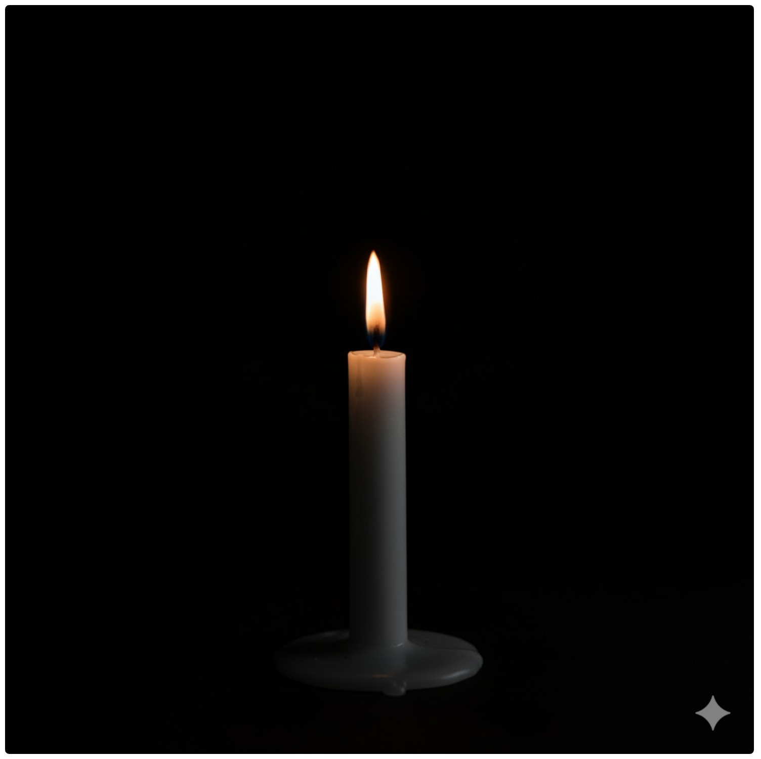 濃厚なキャンドルの炎